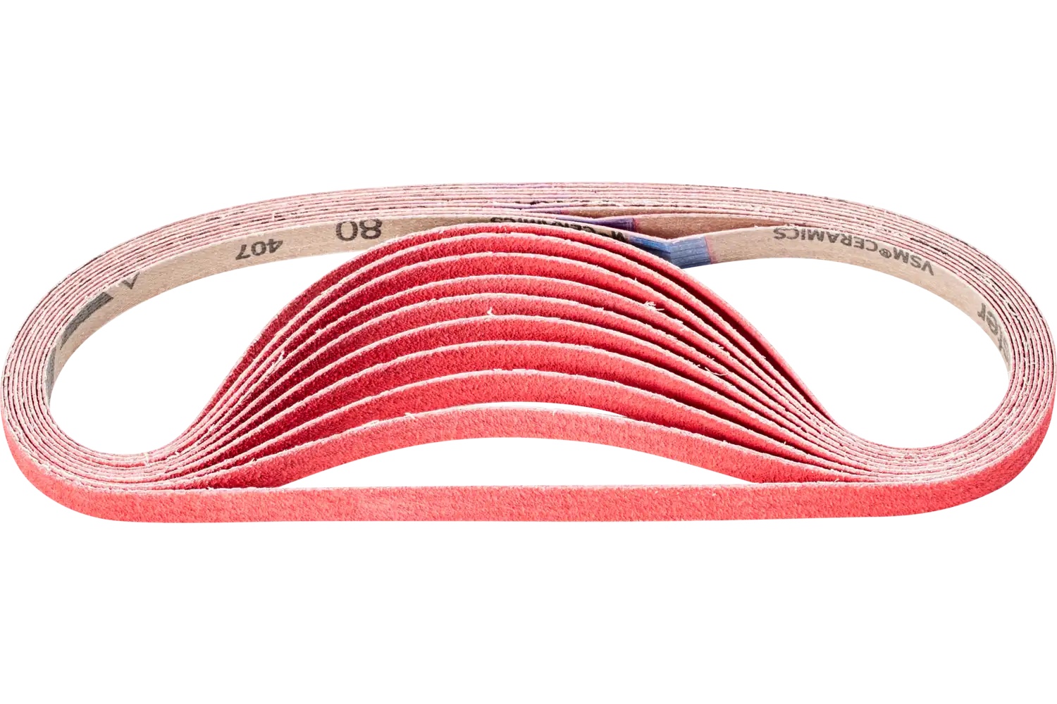 Picture of Pferd Abrasive File Belt, 24" X 1/2, 80 Grit, Ceramic Co-Cool